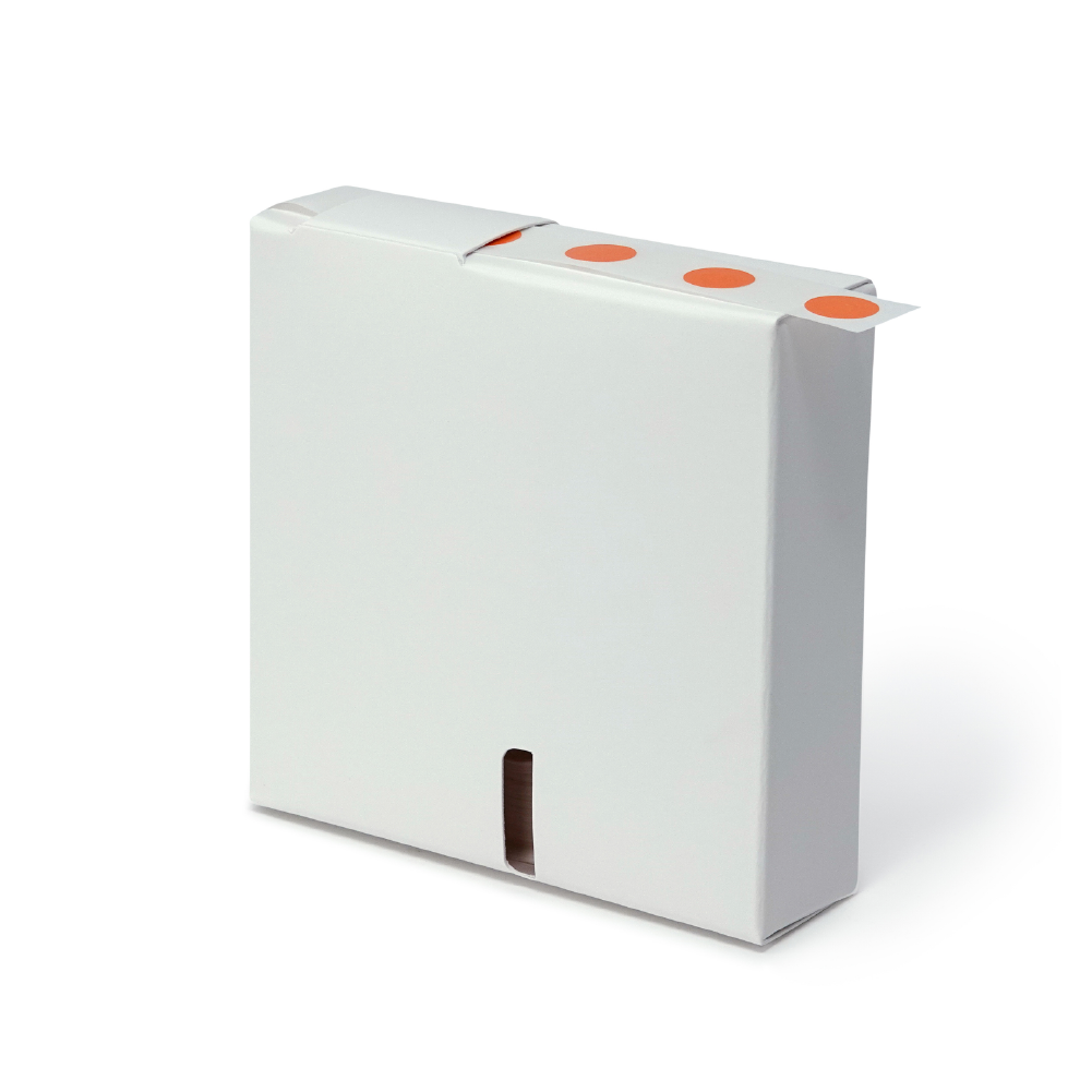 Globe Scientific LCR-13N Label Rolls Cryo 13mm Dots for 1.5-2mL Tubes Orange