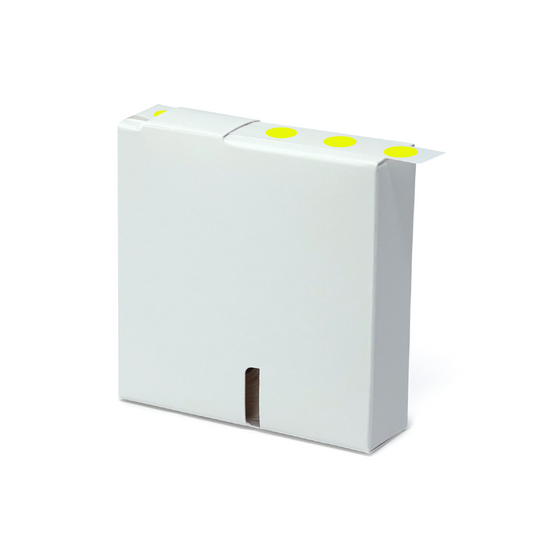 Globe Scientific LCR-13Y Label Rolls Cryo 13mm Dots for 1.5-2mL Tubes Yellow
