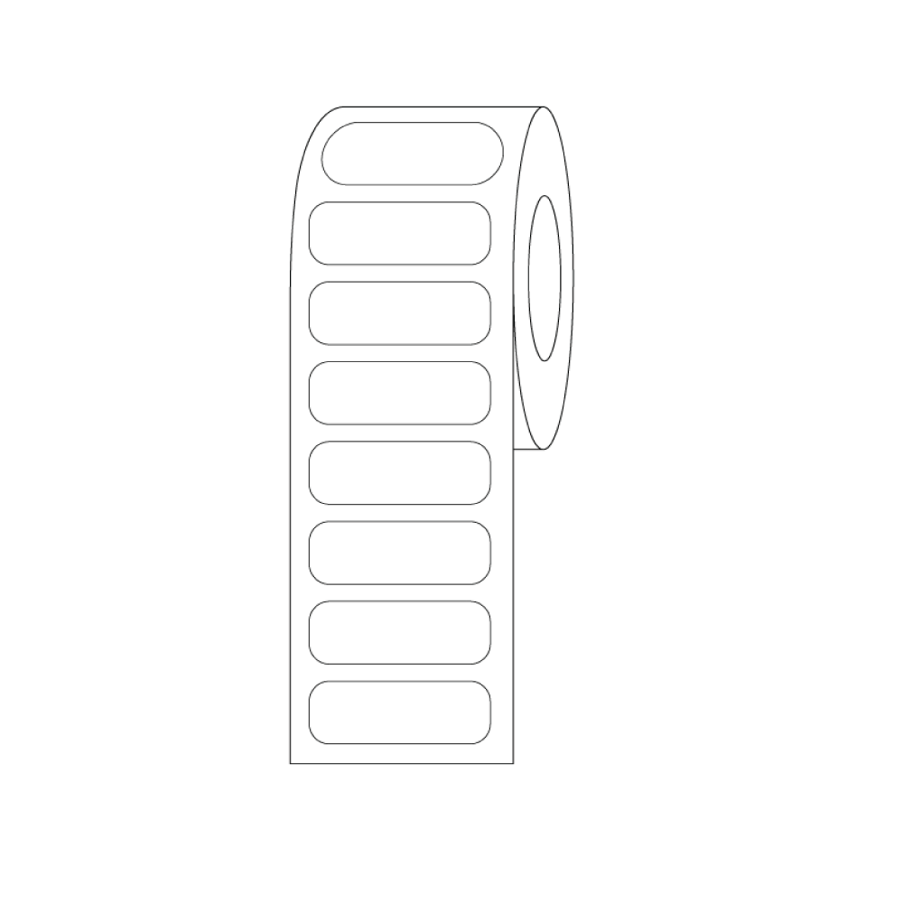 Globe Scientific LCR-21X7W Label Rolls Cryo 21x7mm for 0.5mL Tubes White