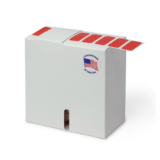 Globe Scientific LCR-33X13R Label Rolls Cryo 33x13mm for 1.5/2mL Tubes Red