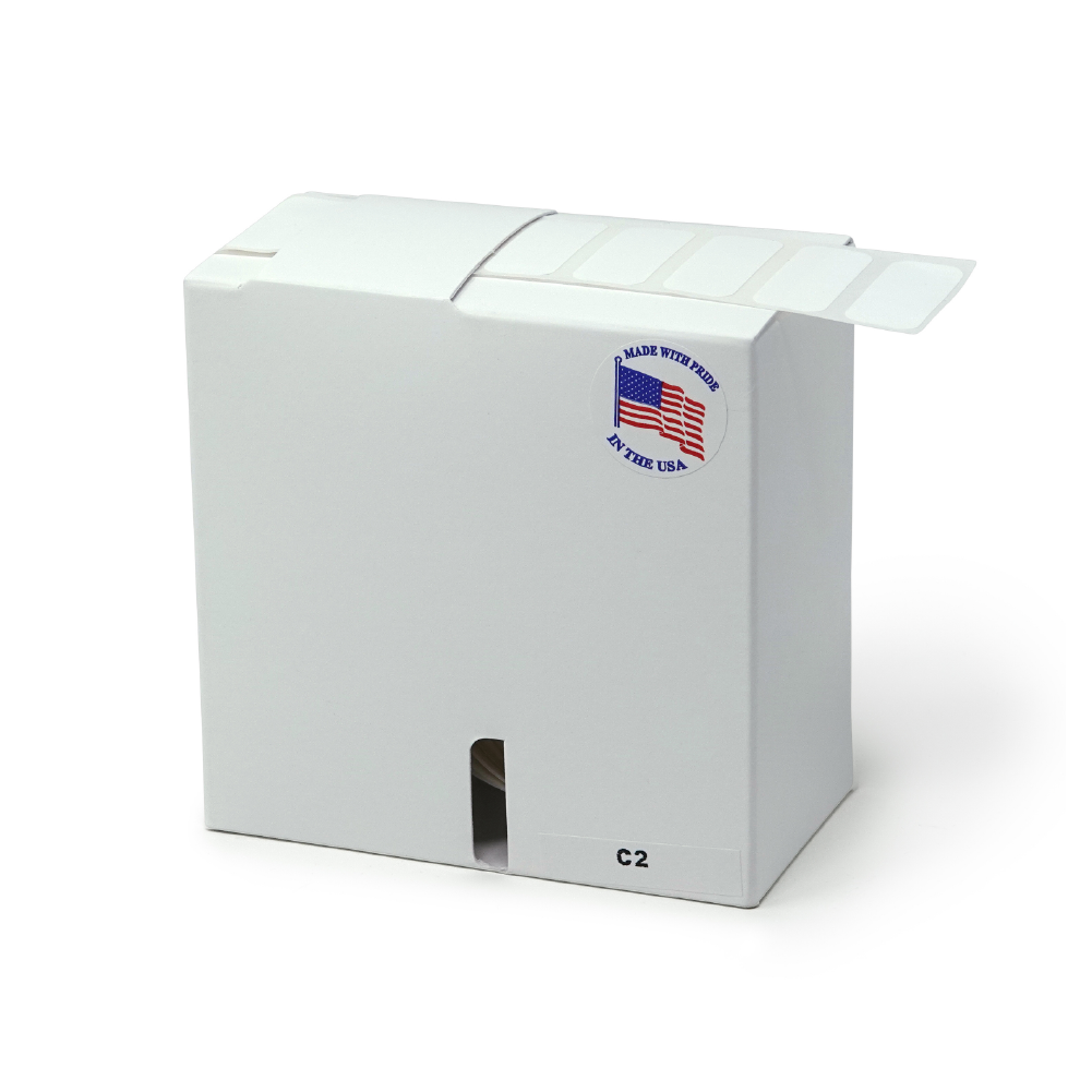Globe Scientific LCR-33X13W Label Rolls Cryo 33x13mm for 1.5/2mL Tubes White