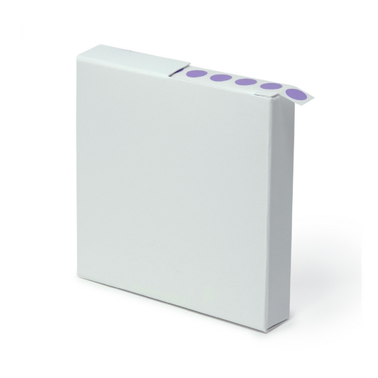 Globe Scientific LCR-95L Label Rolls Cryo 9.5mm Dots for 0.5-1.5mL Tubes Lavender