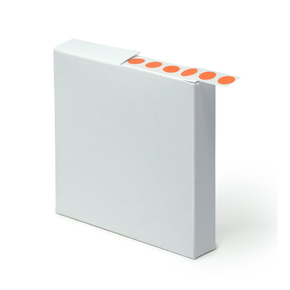 Globe Scientific LCR-95N Label Rolls Cryo 9.5mm Dots for 0.5-1.5mL Tubes Orange