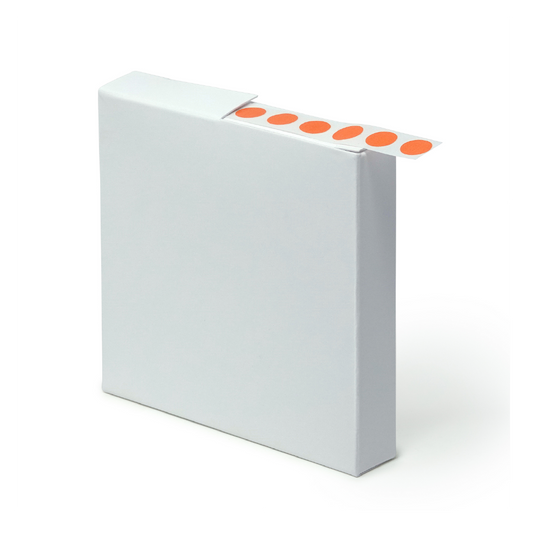 Globe Scientific LCR-95N Label Rolls Cryo 9.5mm Dots for 0.5-1.5mL Tubes Orange