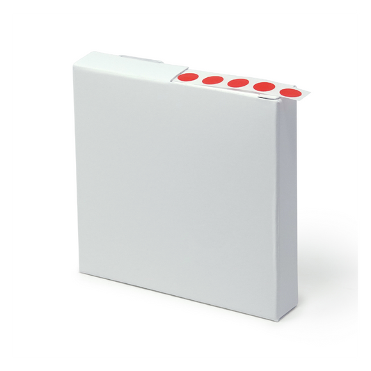 Globe Scientific LCR-95R Label Rolls Cryo 9.5mm Dots for 0.5-1.5mL Tubes Red