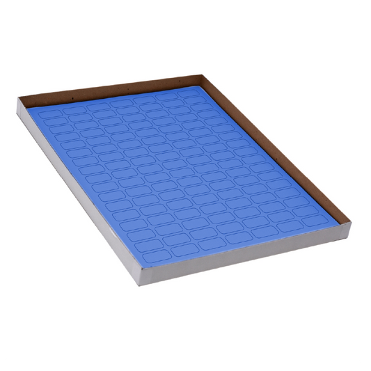 Globe Scientific LCS-24X13B Label Sheets Cryo 24x13mm for 0.5mL Tubes 20 Sheets 119 Labels per Sheet Blue