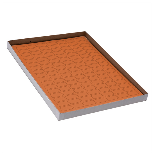 Globe Scientific LCS-24X13N Label Sheets Cryo 24x13mm for 0.5mL Tubes 20 Sheets 119 Labels per Sheet Orange