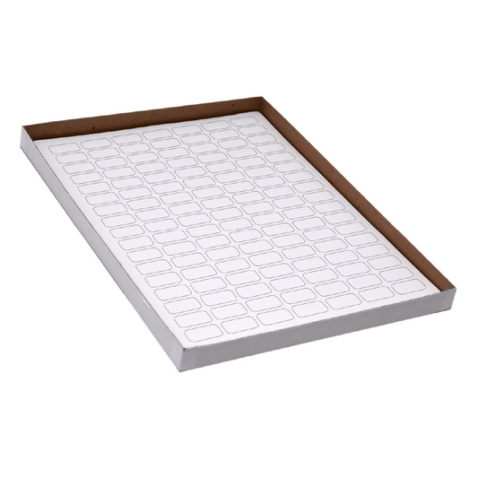 Globe Scientific LCS-24X13W Label Sheets Cryo 24x13mm for 0.5mL Tubes 20 Sheets 119 Labels per Sheet White