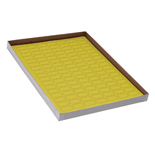 Globe Scientific LCS-24X13Y Label Sheets Cryo 24x13mm for 0.5mL Tubes 20 Sheets 119 Labels per Sheet Yellow