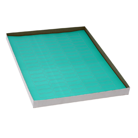 Globe Scientific LCS-33X13G Label Sheets Cryo 33x13mm for 1.5-2mL Tubes 20 Sheets 85 Labels per Sheet Green