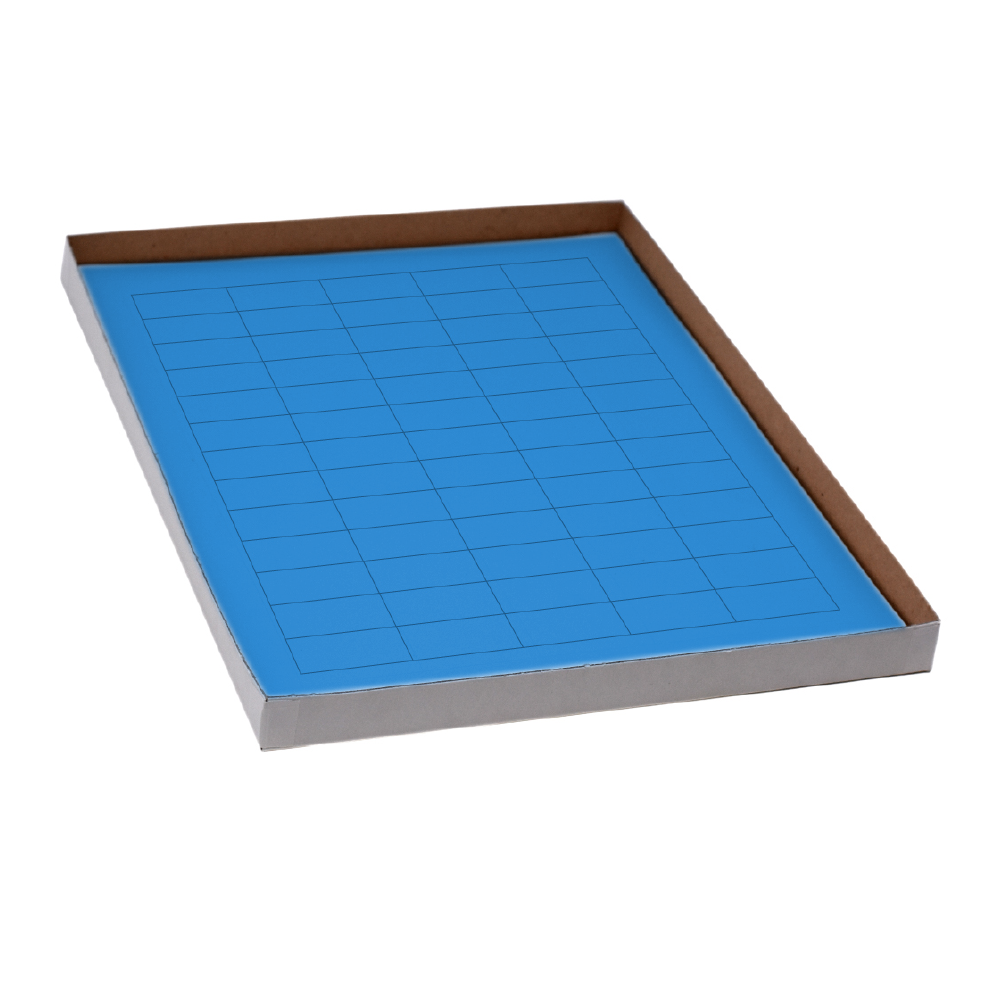 Globe Scientific LCS-38X19B Label Sheets Cryo 38x19mm for General Use 20 Sheets 60 Labels per Sheet Blue