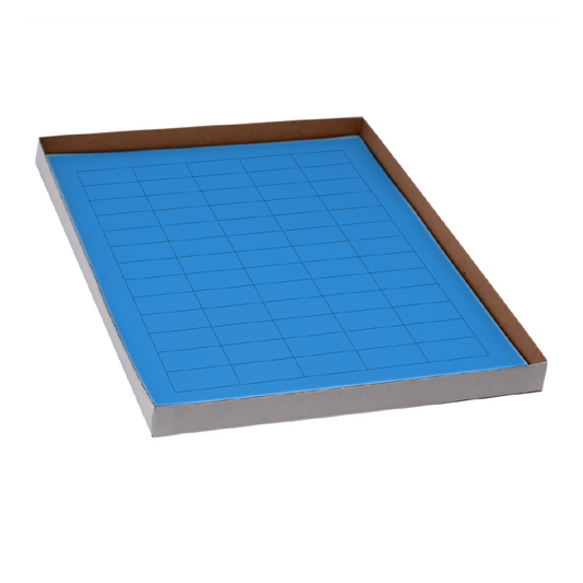 Globe Scientific LCS-38X19B Label Sheets Cryo 38x19mm for General Use 20 Sheets 60 Labels per Sheet Blue