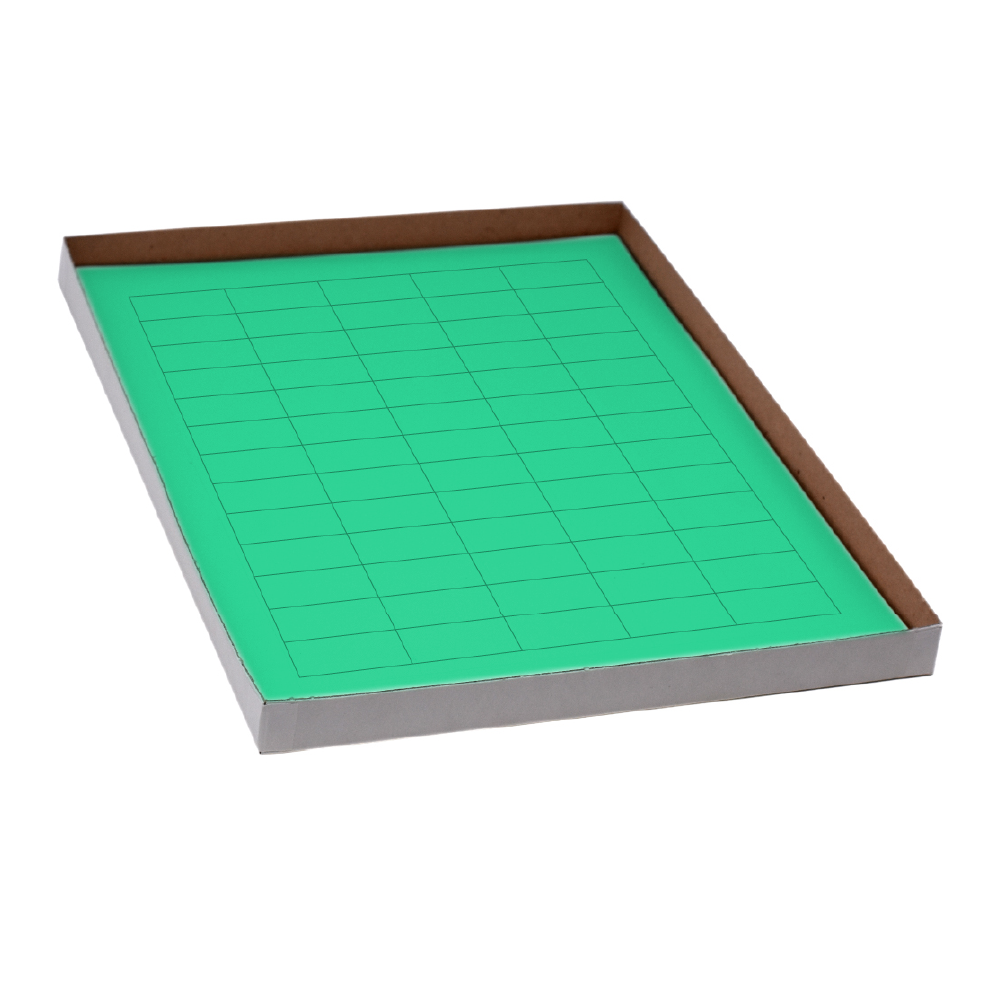 Globe Scientific LCS-38X19G Label Sheets Cryo 38x19mm for General Use 20 Sheets 60 Labels per Sheet Green
