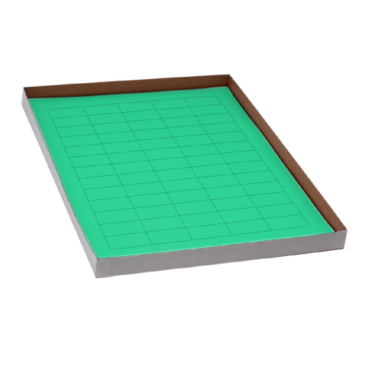 Globe Scientific LCS-38X19G Label Sheets Cryo 38x19mm for General Use 20 Sheets 60 Labels per Sheet Green