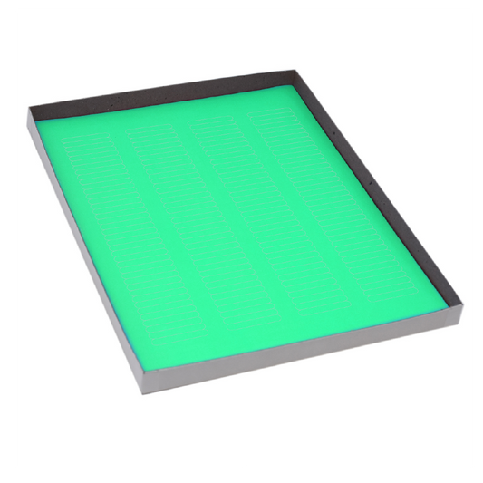 Globe Scientific LCS-38X6G Label Sheets Cryo 38x6mm for Microplates 20 Sheets 156 Labels per Sheet Green