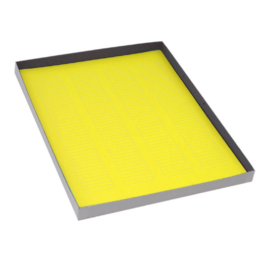 Globe Scientific LCS-38X6Y Label Sheets Cryo 38x6mm for Microplates 20 Sheets 156 Labels per Sheet Yellow