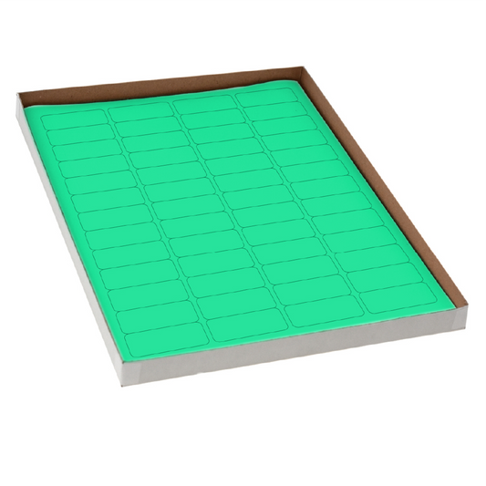 Globe Scientific LCS-43X19G Label Sheets Cryo 43x19mm for Cryovials 20 Sheets 52 Labels per Sheet Green