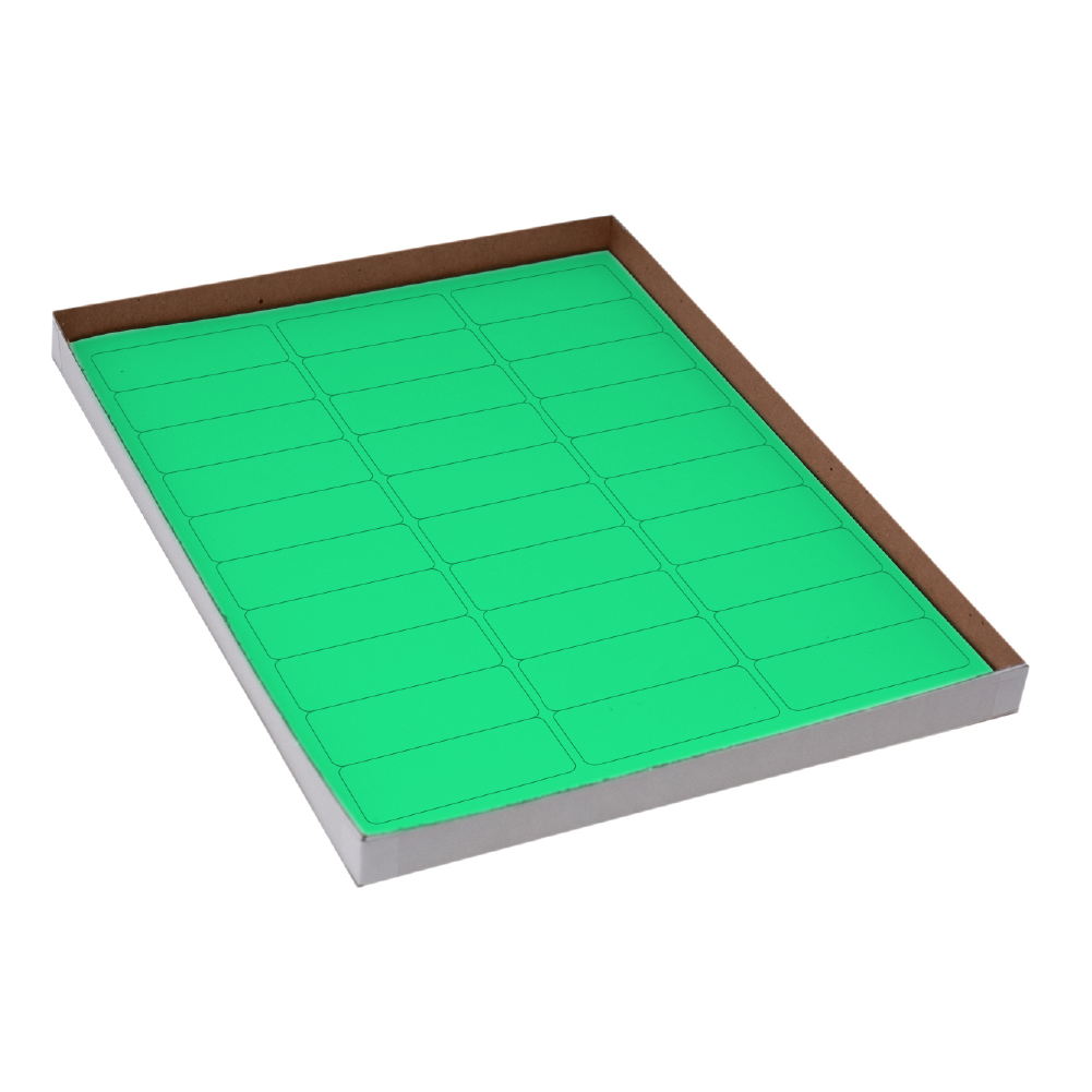 Globe Scientific LCS-67X25G Label Sheets Cryo 67x25mm for Racks and Boxes 20 Sheets 30 Labels per Sheet Green