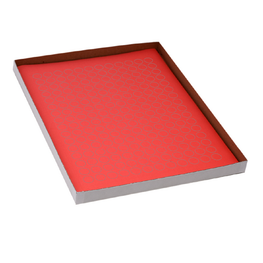 Globe Scientific LCS-D13R Label Sheets Cryo 13mm Dots for 1.5-2mL Tubes 20 Sheets 192 Labels per Sheet Red