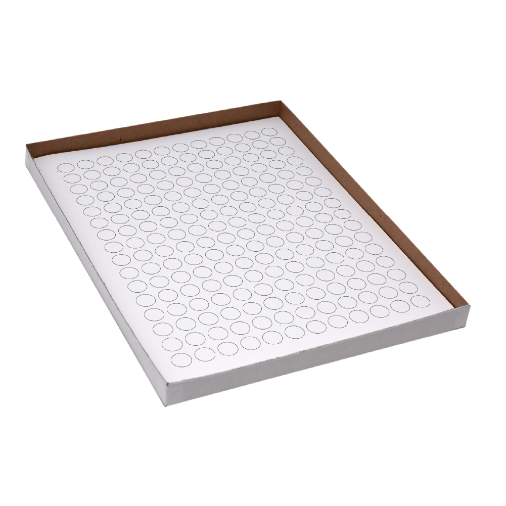 Globe Scientific LCS-D13W Label Sheets Cryo 13mm Dots for 1.5-2mL Tubes 20 Sheets 192 Labels per Sheet White