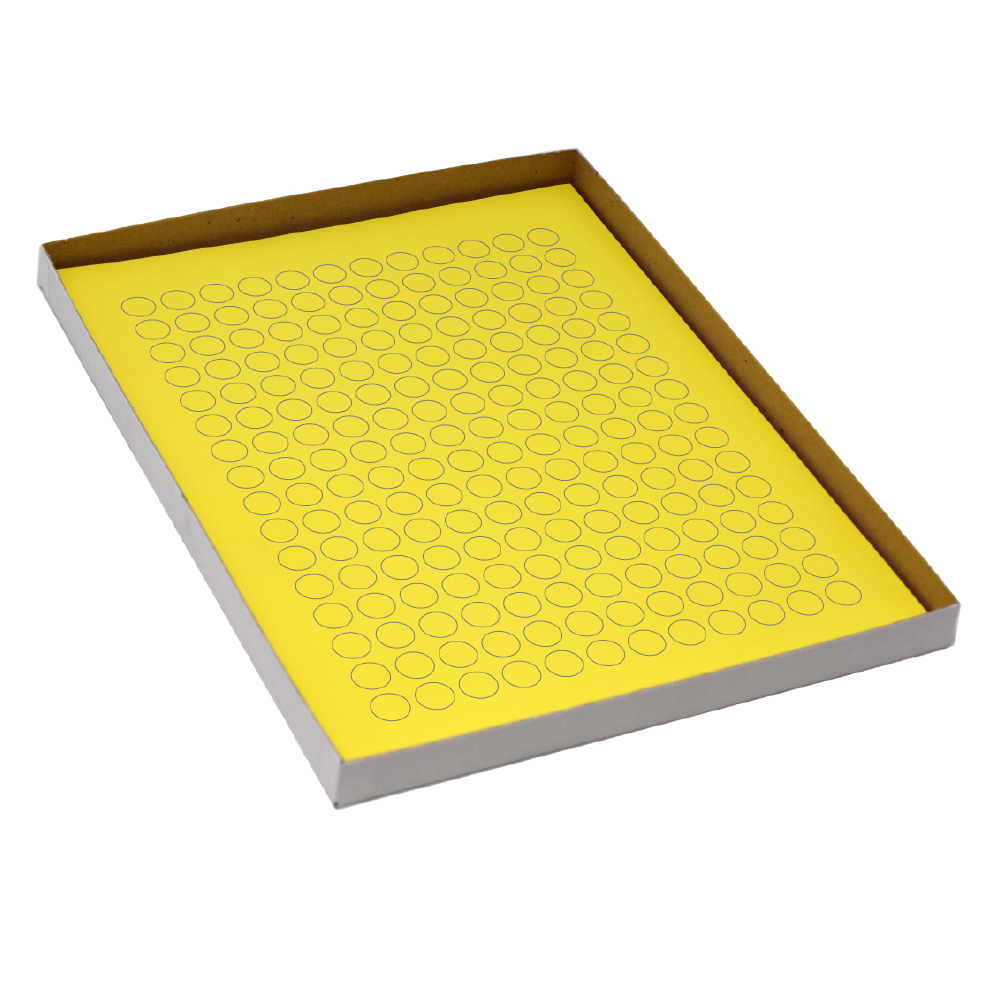 Globe Scientific LCS-D13Y Label Sheets Cryo 13mm Dots for 1.5-2mL Tubes 20 Sheets 192 Labels per Sheet Yellow