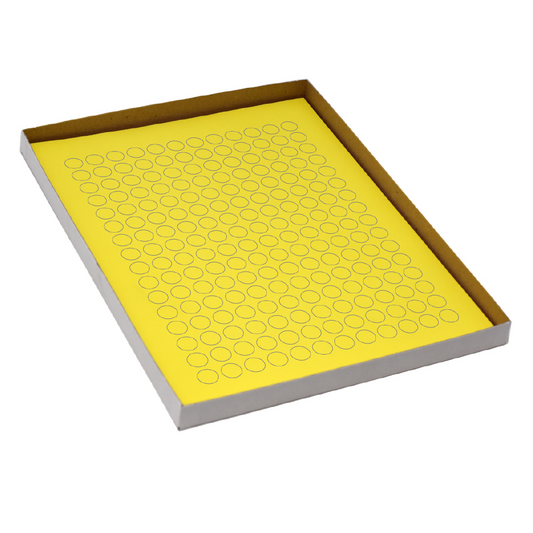 Globe Scientific LCS-D13Y Label Sheets Cryo 13mm Dots for 1.5-2mL Tubes 20 Sheets 192 Labels per Sheet Yellow