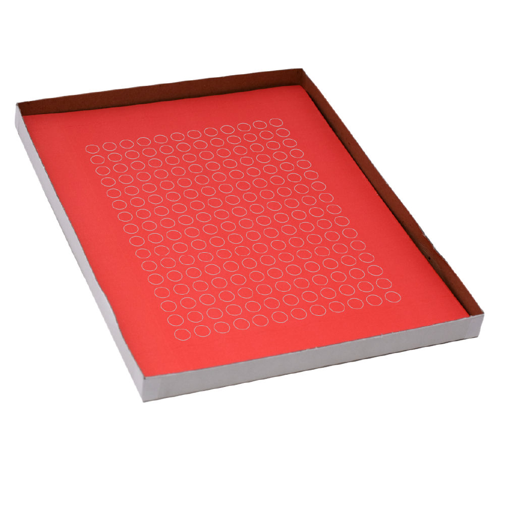 Globe Scientific LCS-D95R Label Sheets Cryo 9.5mm Dots for 0.5-1.5mL Tubes 20 Sheets 192 Labels per Sheet Red