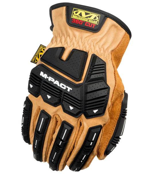 Mechanix Wear LDMP-C75-008 Leather M-Pact® Driver F9-360 Leather Impact Resistant Gloves, Size-S