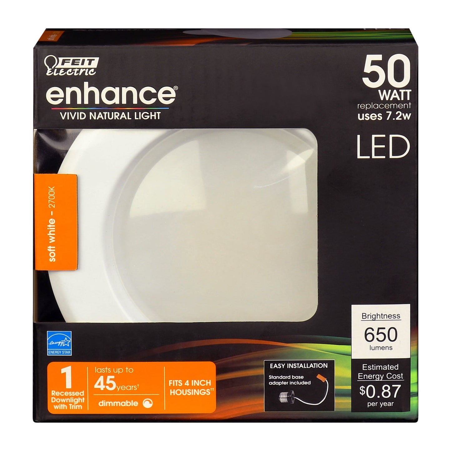Feit Electric LEDG2R4/927CA 4 in. 7.2W (50W Replacement) Soft White (2700K) LED Recessed Downlight