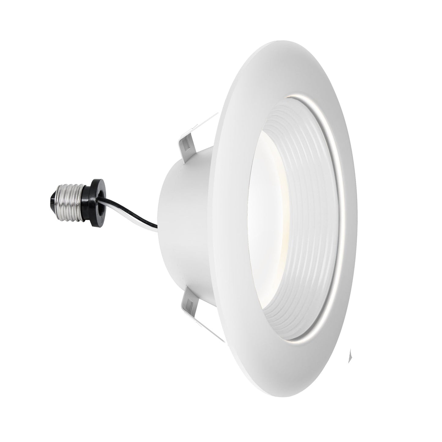 Feit Electric LEDR4DB/6WYCA 4 in. 7.7W (50W Replacement) Selectable White Deep Baffle Recessed LED Downlight
