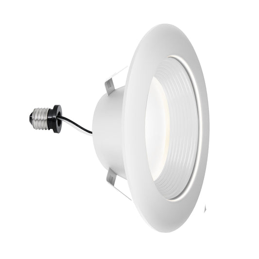 Feit Electric LEDR4DB/6WYCA 4 in. 7.7W (50W Replacement) Selectable White Deep Baffle Recessed LED Downlight