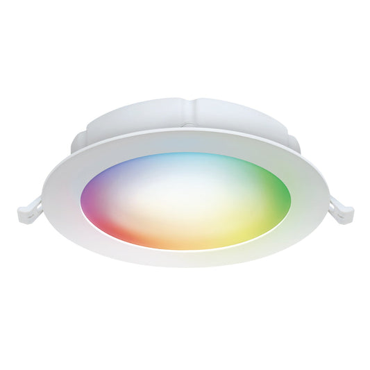 Feit Electric LEDR6XT/RGBW/CA/AG 6 in. 15W (65W Replacement) Tethered J-Box Smart Canless LED Downlight