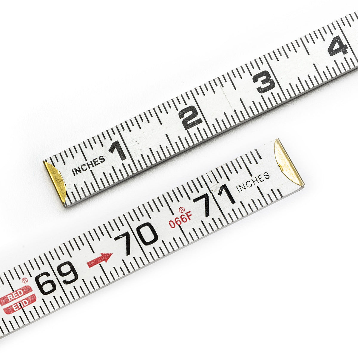 Lufkin 066FN 5/8" x 6' Red End® Flat Reading Wood Rule