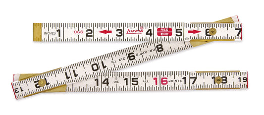Lufkin 062CMEN 5/8" x 2m Red End® SAE/Metric Wood Rule
