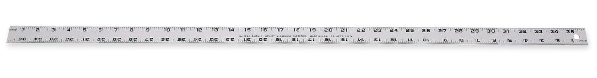 Lufkin T1260N 15/64" x 3' Aluminum Yardstick