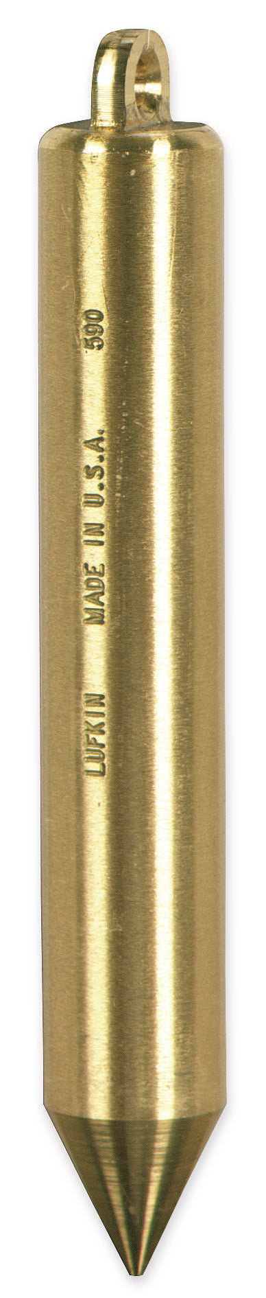 Lufkin TT590N 20 oz. Inage Solid Brass Cylindrical Plumb Bob