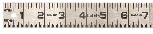 Lufkin 621FTN 1-1/4" x 1' Steel Rule