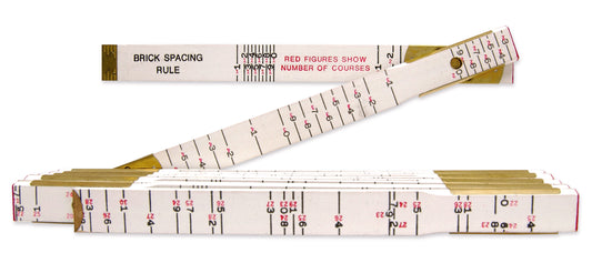 Lufkin T656N 5/8" x 6' Oversized Brick Mason Red End® Wood Rule