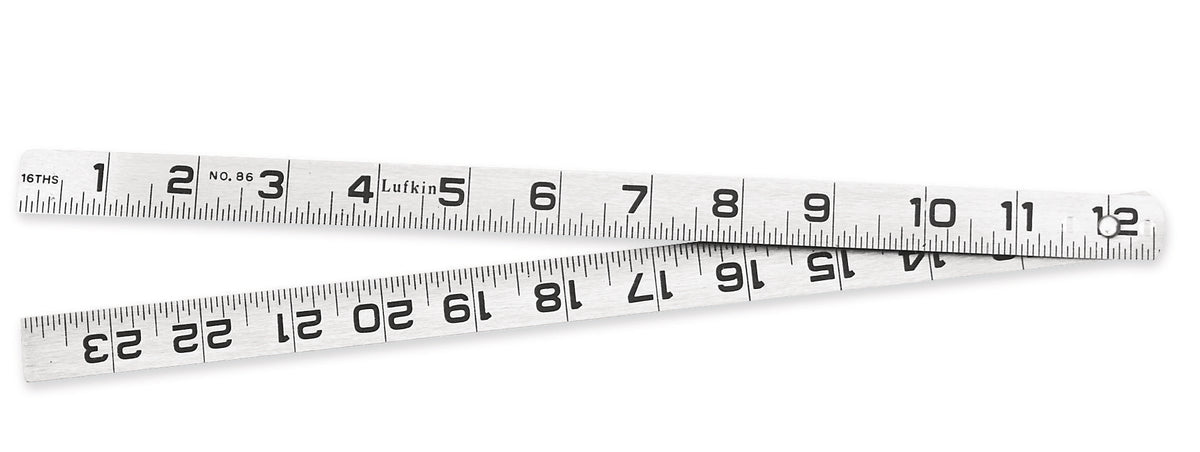 Lufkin 86N 3/4" x 2' Blacksmith's Steel Rule