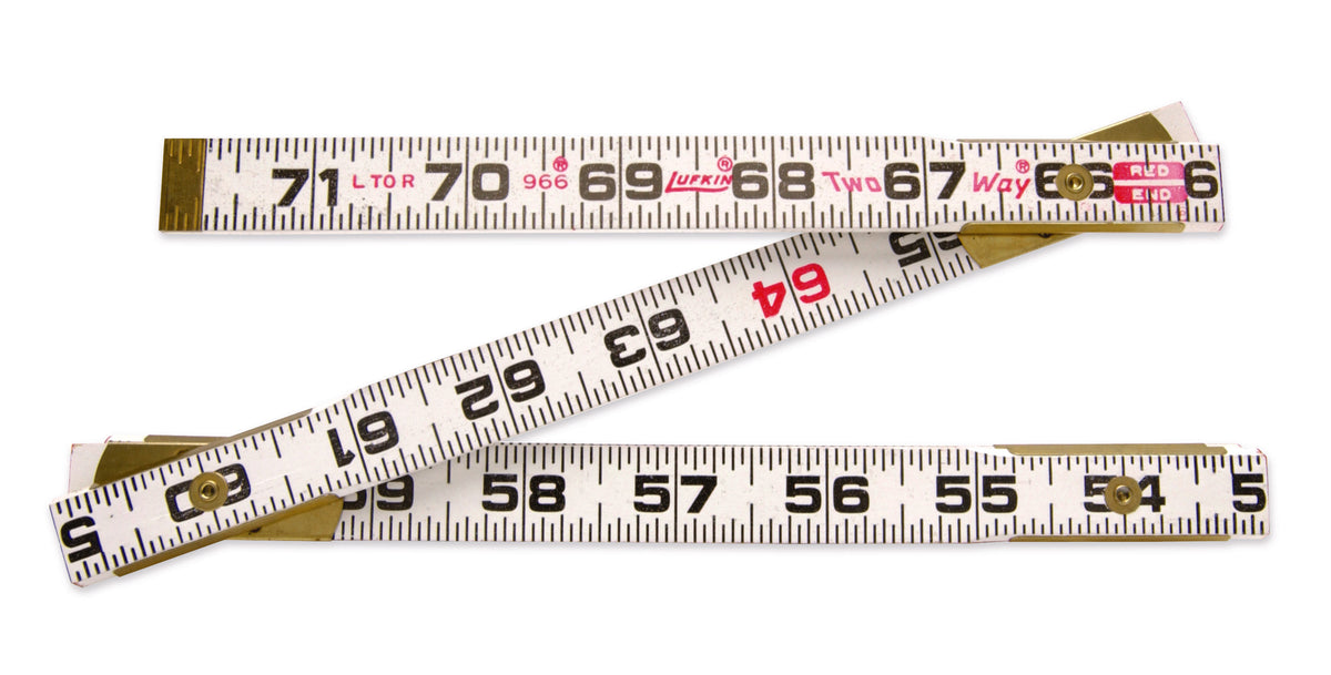 Lufkin 966N 5/8" x 6' Red End® Two Way® Wood Rule