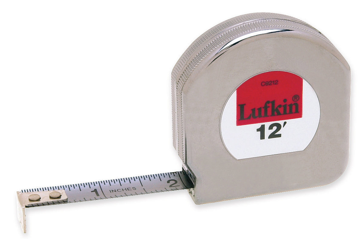 Lufkin C9212 1/2" x 12' Mezurall® Chrome Clad® A8 Tape Measure