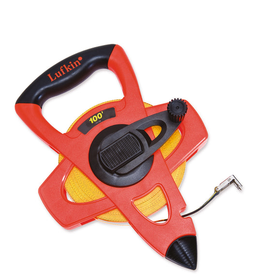 Lufkin FM030DM 1/2" x 30m/100' Fiberglass SAE/Metric Dual Sided Engineer's Tape Measure