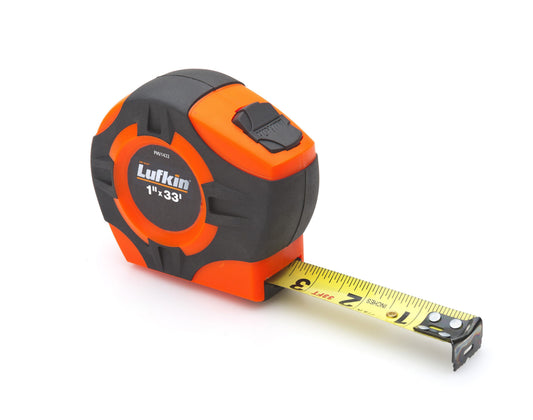 Lufkin PHV1433N 1" x 33' P1000 Series Yellow Clad A5 Blade Power Return Tape Measure