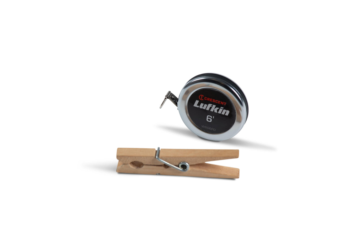 Lufkin W606PD 1/4" X 6" Executive Diameter Pocket Tape