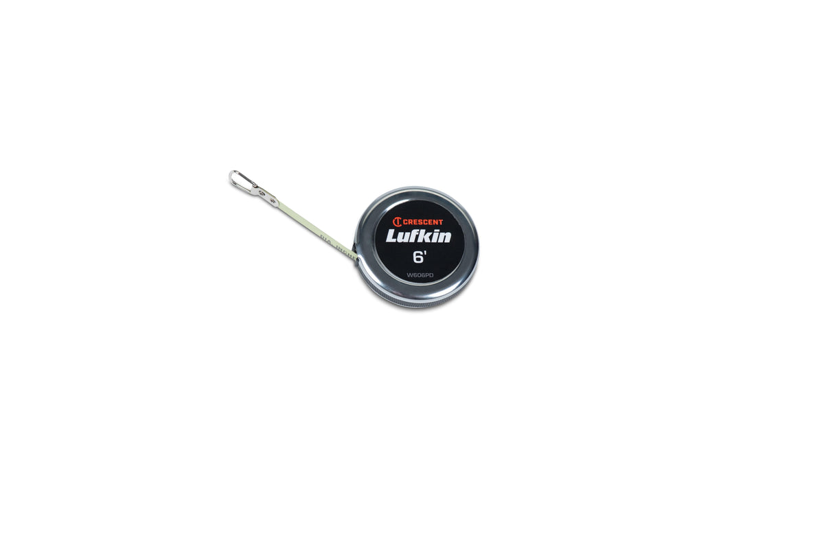 Lufkin W606PM 6MM X 2M Executive Diameter Pocket Tape