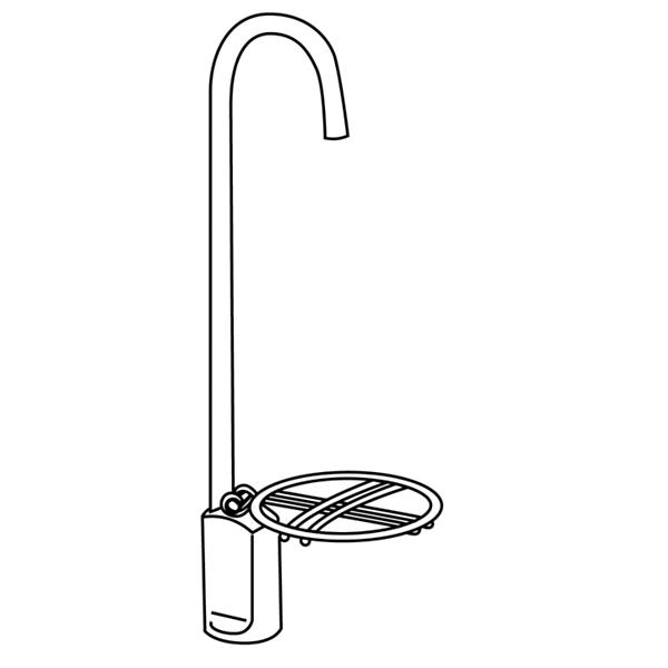 Elkay LK1114 Glass Filler Chrome 2-1/2" x 10"