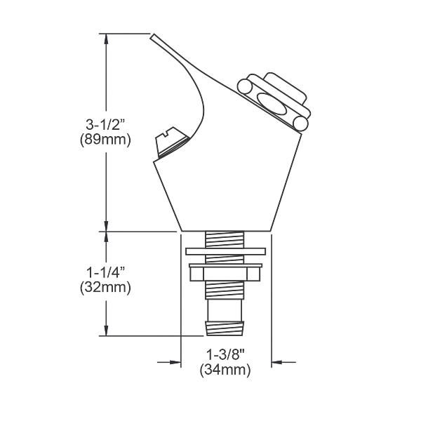 Elkay LK142 Push Button Bubbler