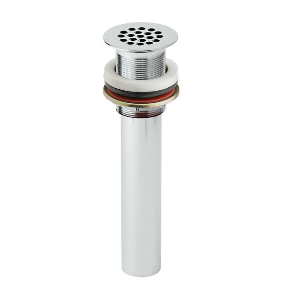 Elkay LK174LO 1-1/2" Drain Fitting Chrome Plated Brass with Perforated Grid and Tailpiece