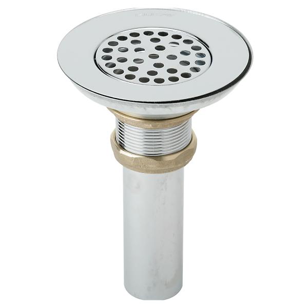 Elkay LK18 3-1/2" Drain Nickel Plated Brass Body Strainer and Tailpiece