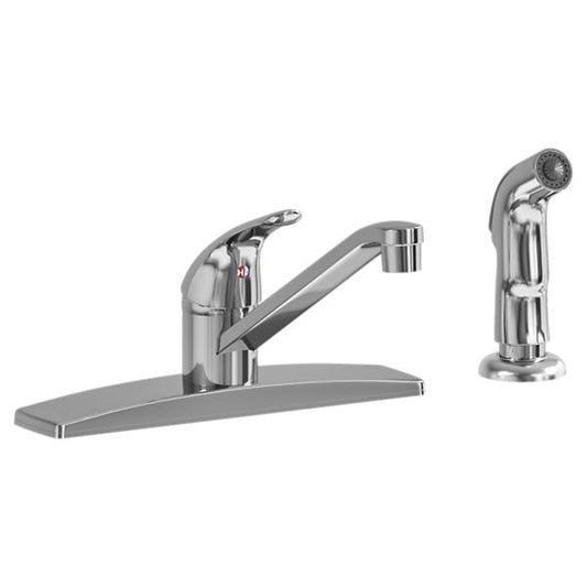 Elkay LK2478CR Everyday Three Hole Deck Mount Kitchen Faucet with Side Spray Chrome